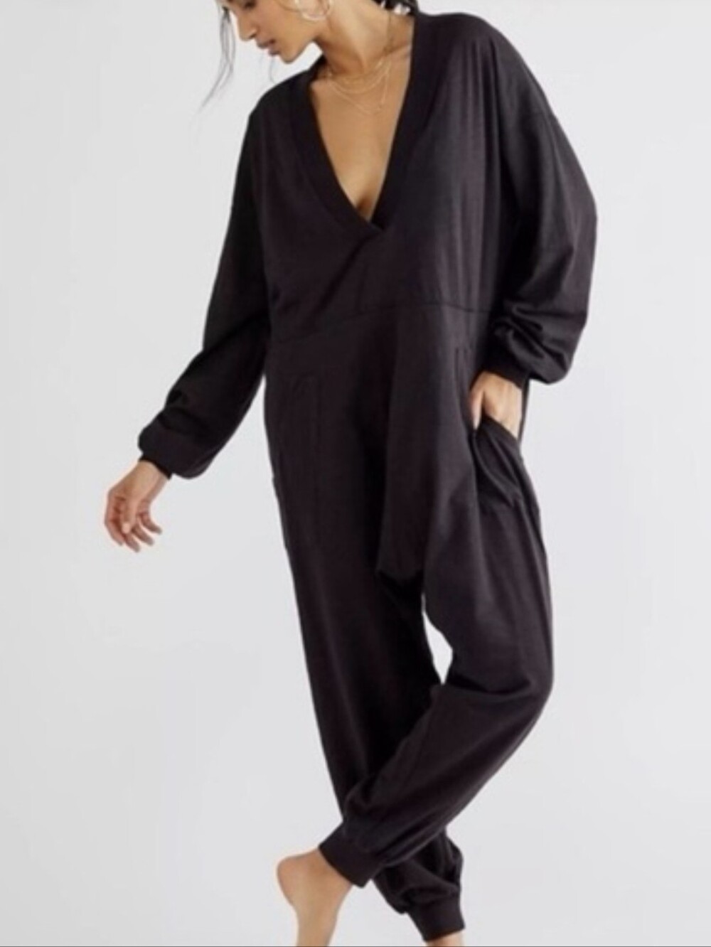 Free People Intimately Just Because Brown Jumpsuit  Size S